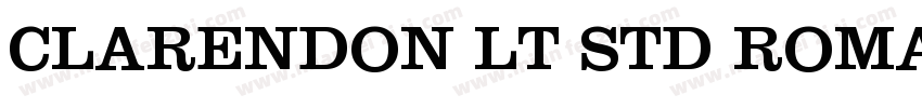 CLARENDON LT STD ROMAN字体转换
